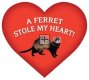 A Ferret Stole My Heart - Car Magnet