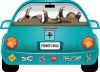 Ferret Pupmobile - Car Magnet