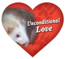 Unconditional Love Heart - Car Magnet